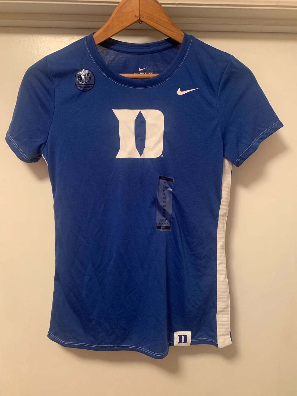Nike Duke Blue Devils Dri-FIT Cotton Women’s T-Shirt Size XS NWOT